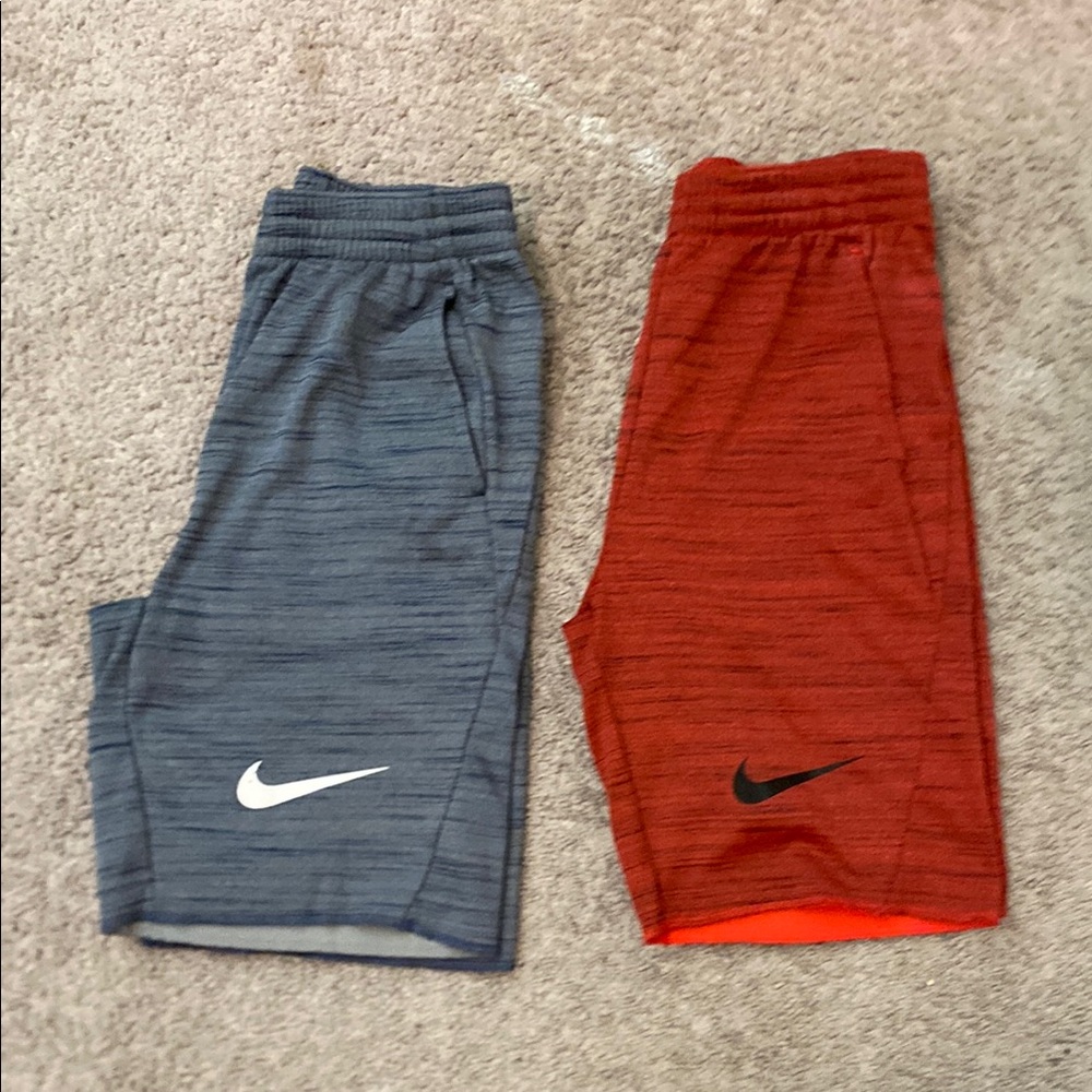 Nike Kids' Gray and Red Shorts